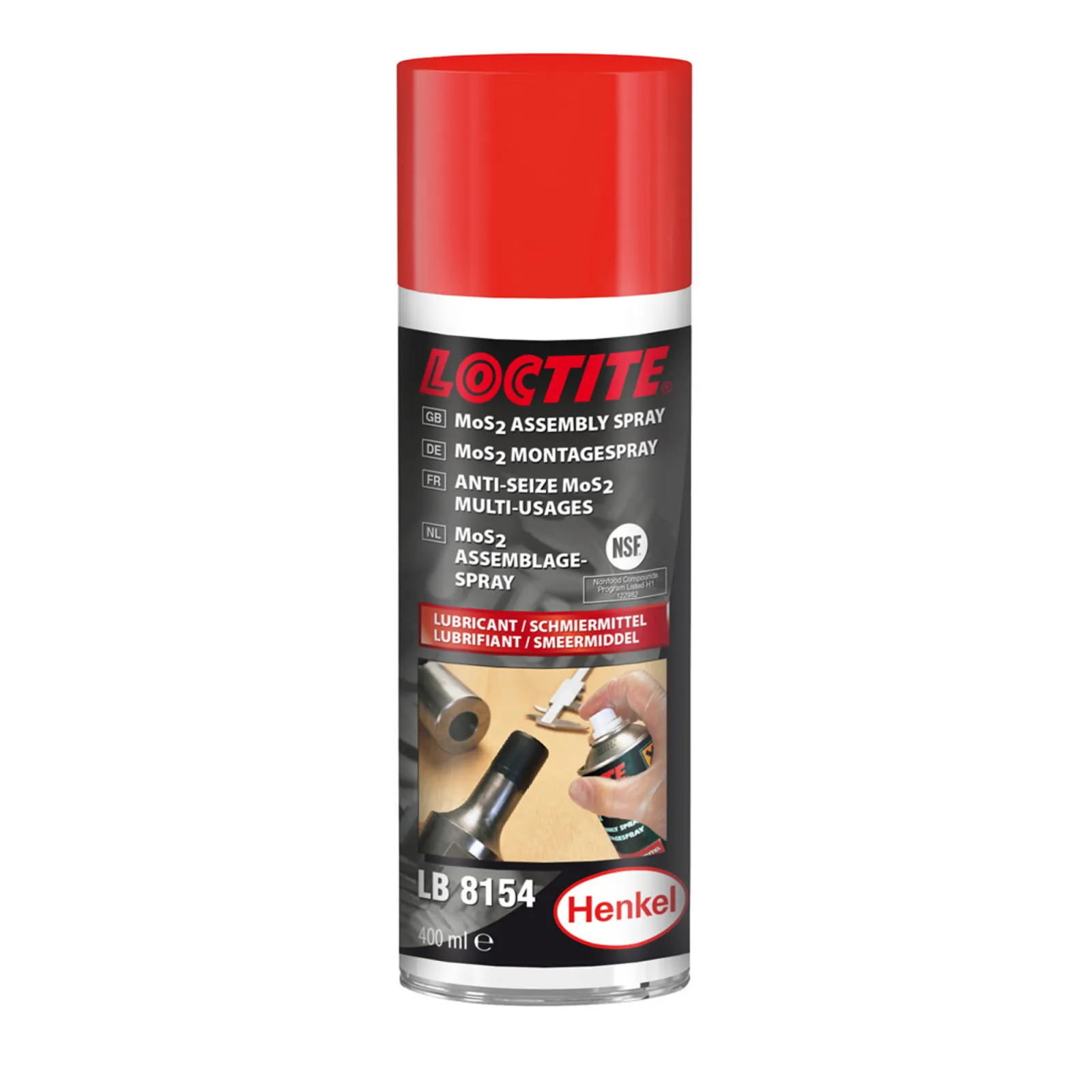 Паста молибденовая для сборочных работ (спрей) Loctite 8154