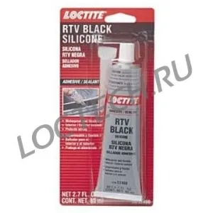 Силиконовый ацетатный герметик (черный) Loctite RTV BLACK